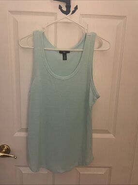 Gap Women's Mint Green Scoop Neck Tank Top